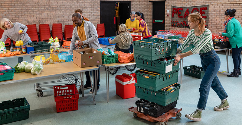 Richmond South Delta Chapter - Volunteering at Richmond Food Bank Society