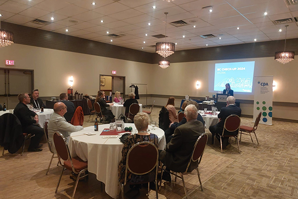 Attendees at Peace Region Standing ovation event