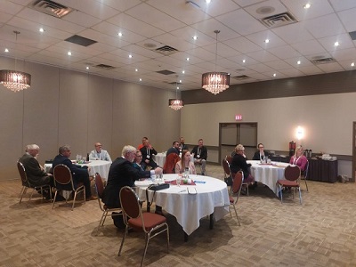 Attendees at Peace Region Standing ovation event